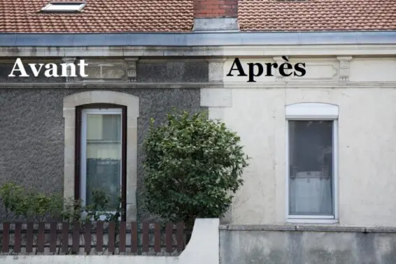 Nettoyage de façade a Chancelade en Dordogne